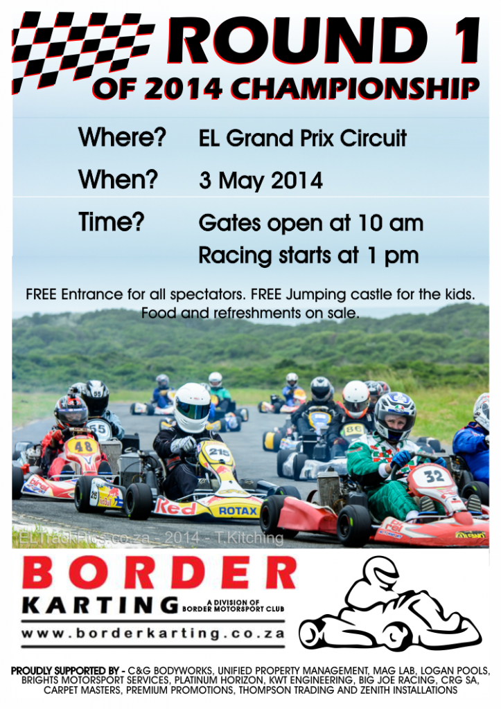 Border Karting - 3 May 2014 - Poster